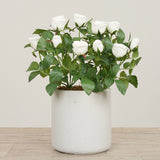 Floral Arrangement-Artificial Cabbage Rose Plant-Bloomr