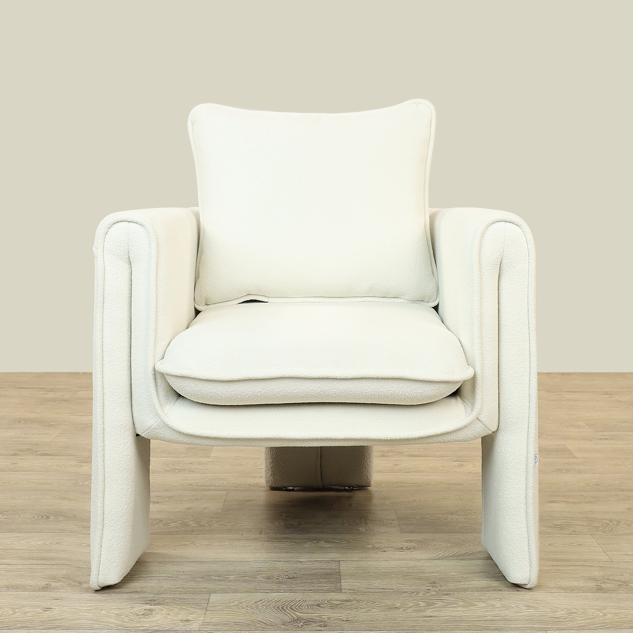 Furniture-Rumi - Bouclé<br> Armchair Lounge Chair-Bloomr