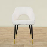 Furniture-Pansy - Bouclé<br>  Dining Chair-Bloomr