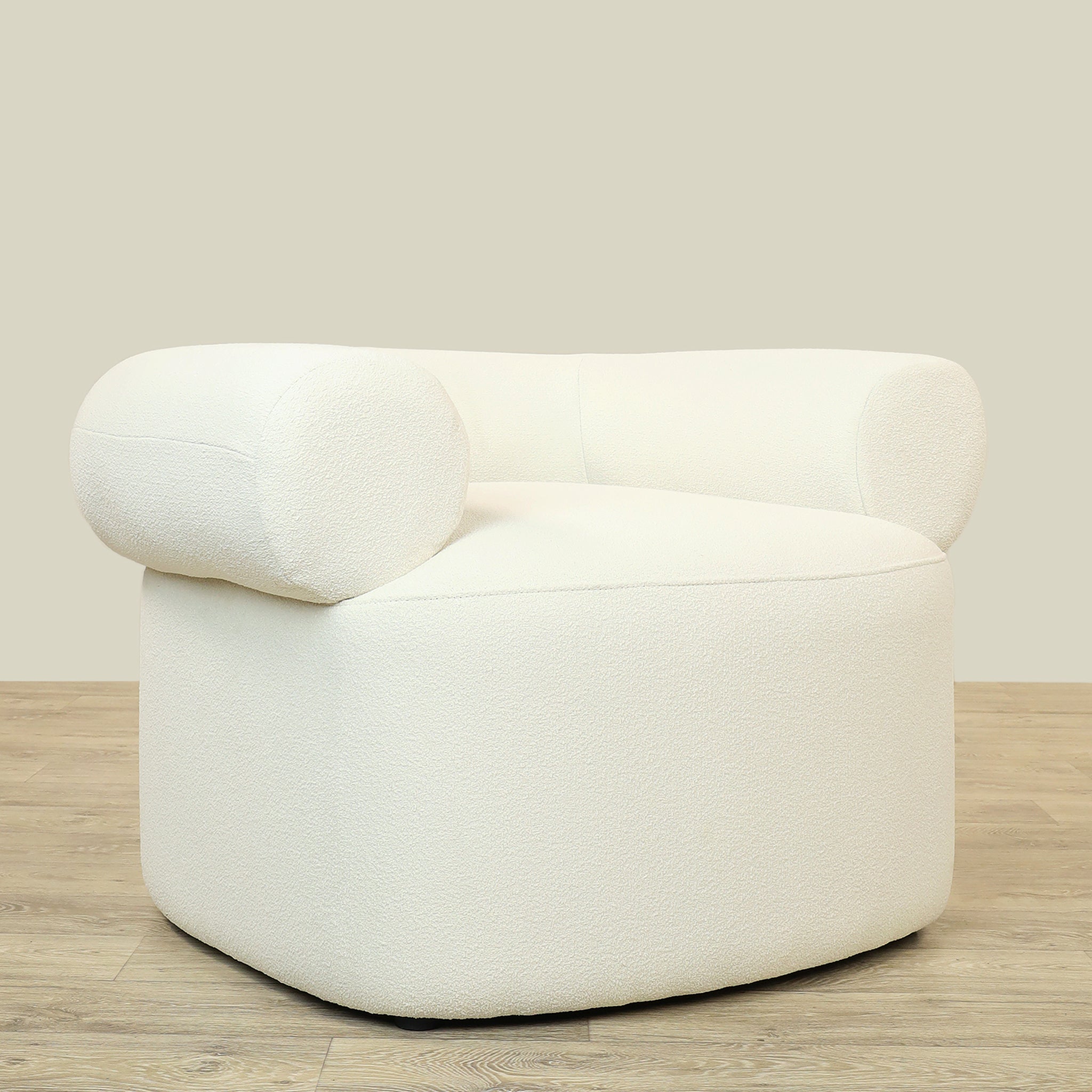 Furniture-Livonia - Bouclé<br> Armchair Lounge Chair-Bloomr