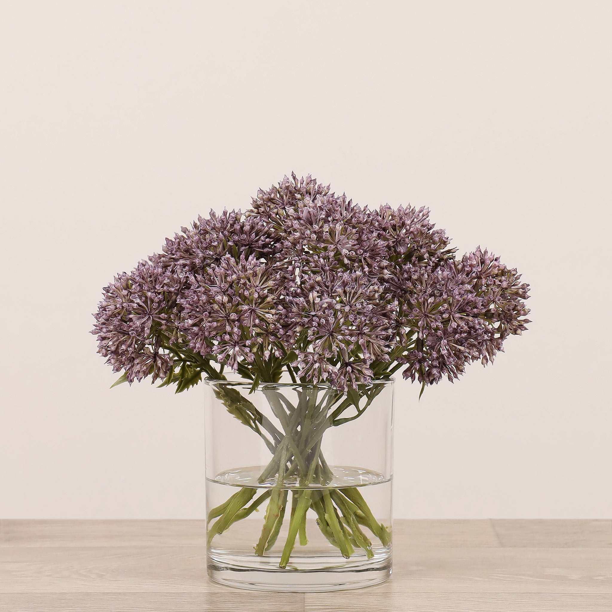 Allium Arrangement in Glass Vase