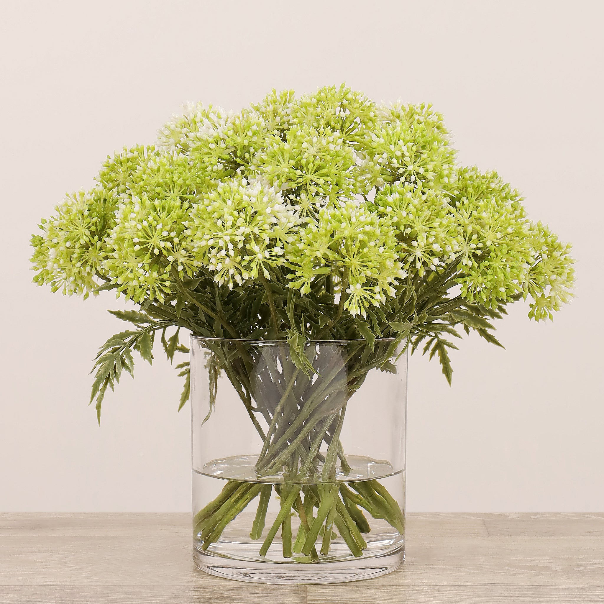 Allium Arrangement in Glass Vase