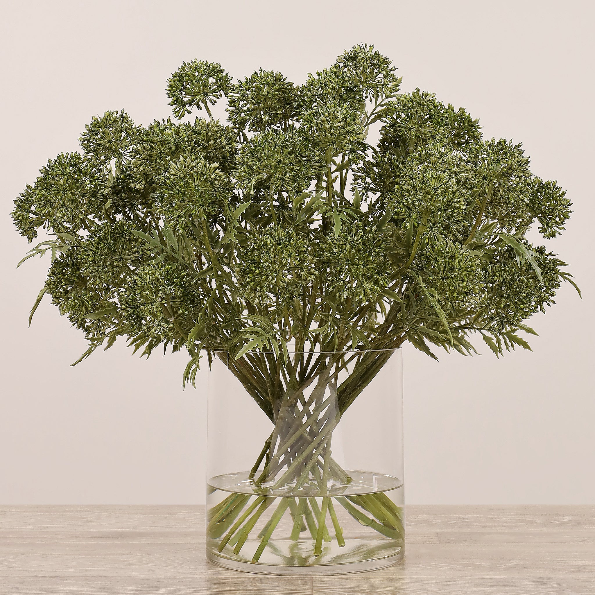 Allium Arrangement in Glass Vase