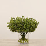 Sedum Arrangement in Glass Vase