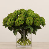 Sedum Arrangement in Glass Vase