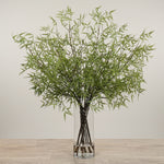 -Artificial Fern Arrangement in Glass Vase-Bloomr