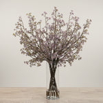 -Artificial Eucalyptus Spray Arrangement in Glass Vase-Bloomr