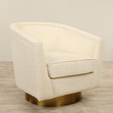 Brooks - Bouclé<br> Swivel Armchair Lounge Chair - Bloomr