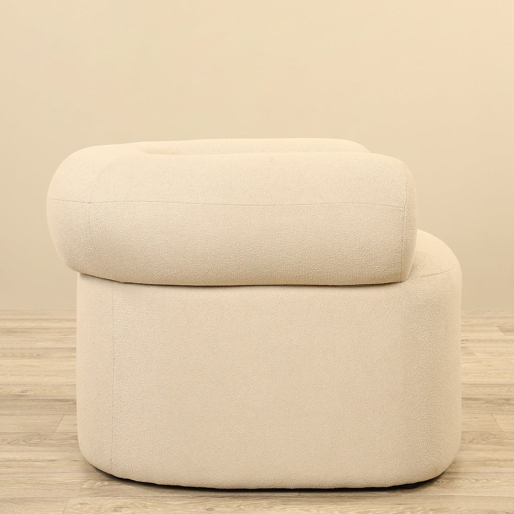 Livonia - Bouclé<br> Armchair Lounge Chair - Bloomr