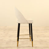 Furniture-Massena - Bouclé Bar Stool-Bloomr