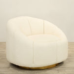 Santa - Bouclé<br>Swivel Armchair Lounge Chair - Bloomr