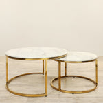 Solon <br> Marble Coffee Table - Bloomr