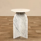 Fosa <br>Marble Side Table - Bloomr