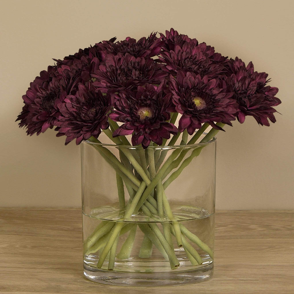 Artificial Gerbera Arrangement in Glass Vase - Bloomr