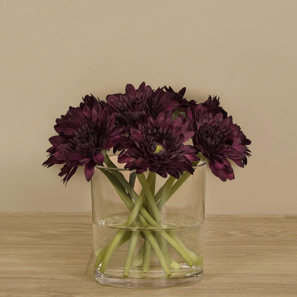 Artificial Gerbera Arrangement in Glass Vase - Bloomr