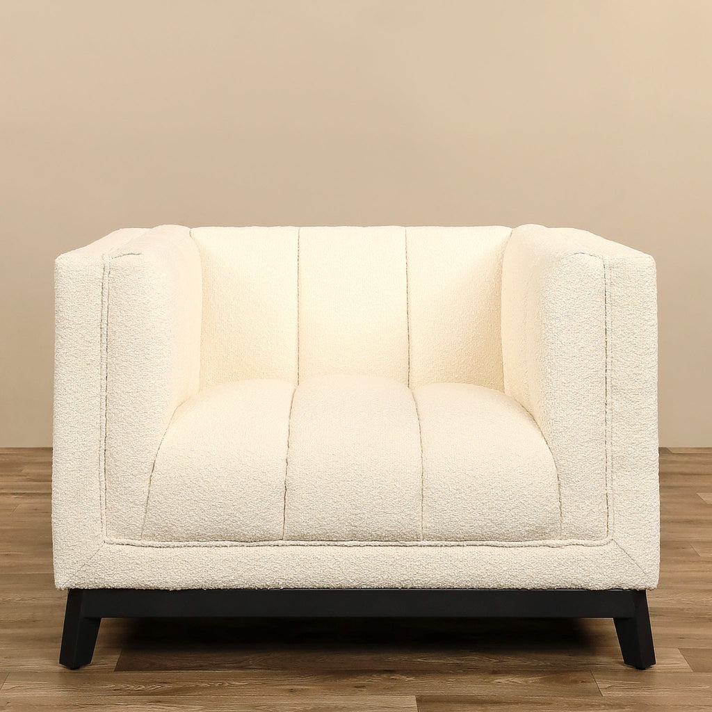 Acosta - Bouclé<br> Armchair Lounge Chair - Bloomr