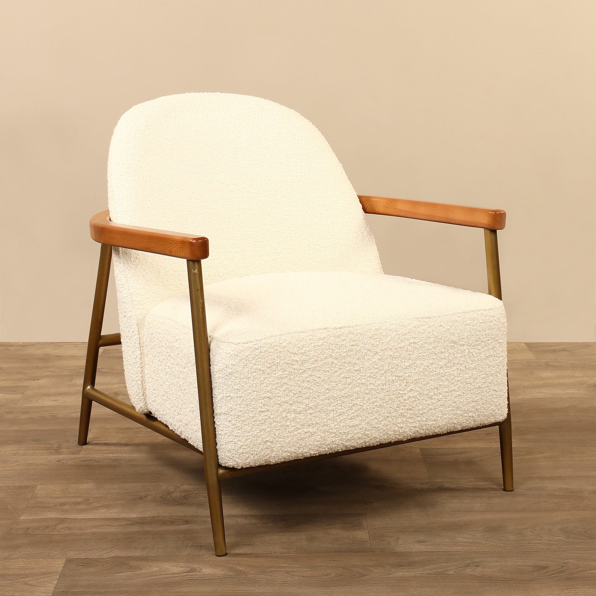 Eady - Bouclé <br> Armchair Lounge Chair - Bloomr