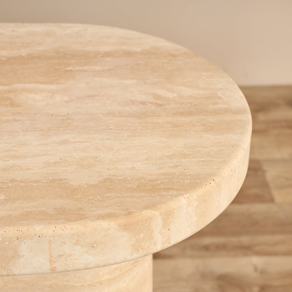 Mateo <br>Travertine Console Table - Bloomr