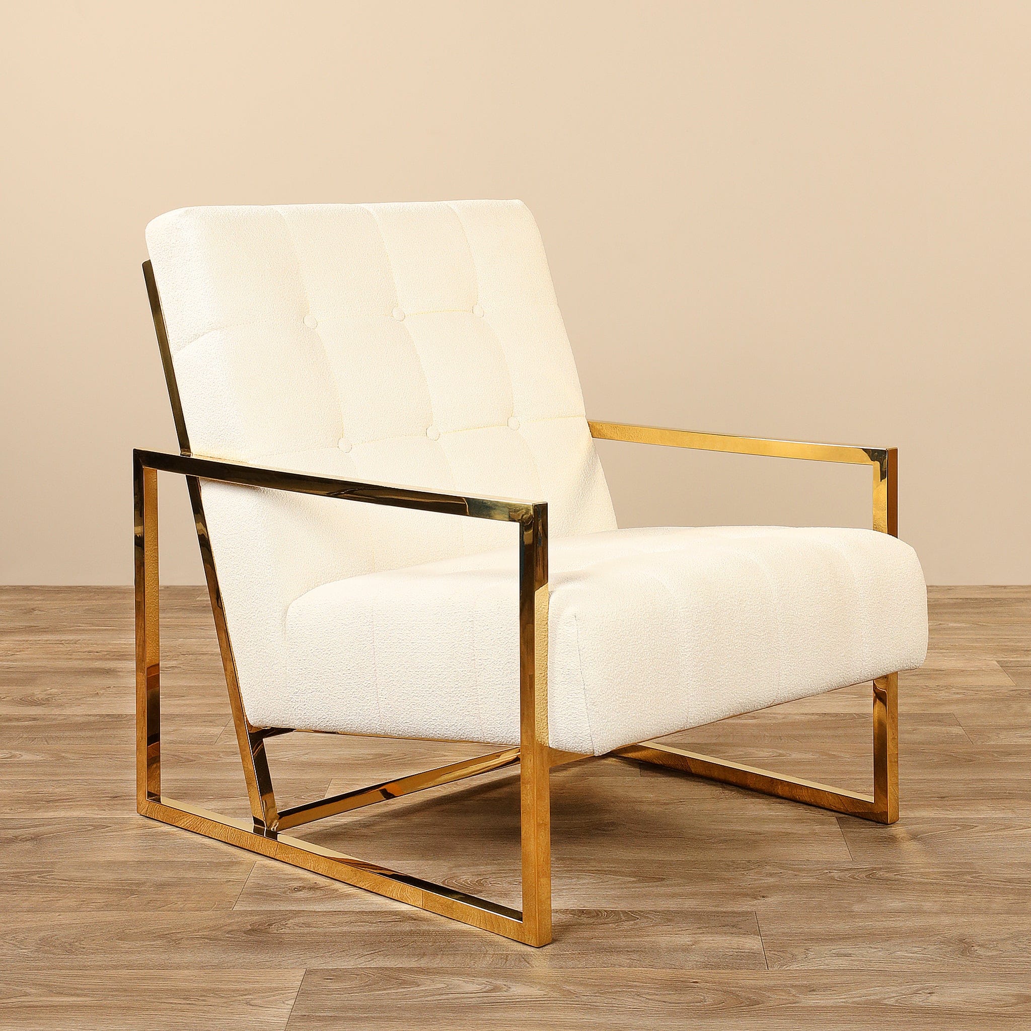 Michele - Bouclé<br>  Armchair Lounge Chair - Bloomr