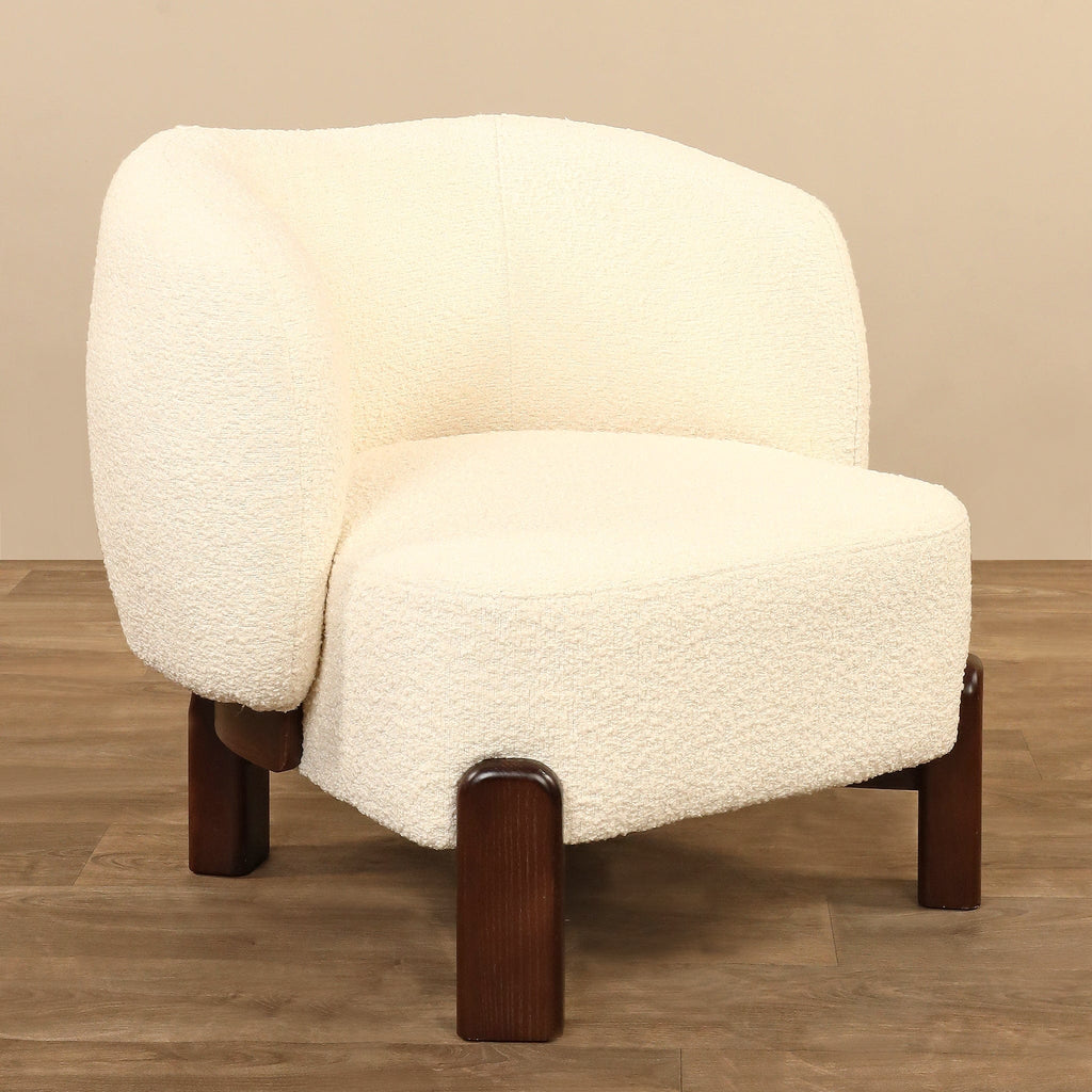 Nara - Bouclé <br> Armchair Lounge Chair - Bloomr