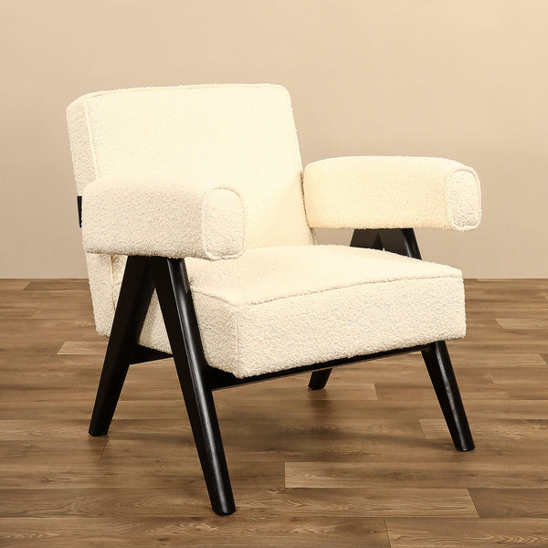 Zada - Bouclé <br>Armchair Lounge Chair - Bloomr