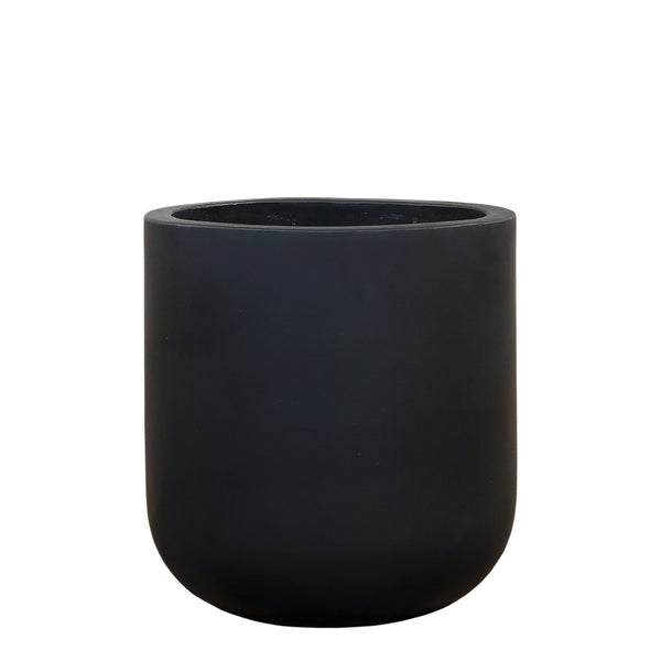 Black Concrete Pot - Medium